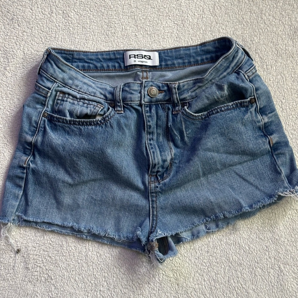 RSQ Vintage Blue Denim Shorts